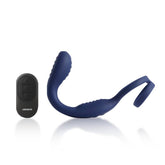 VibraDuo Remote-Controlled Prostate Massager with Cockring Blue > Anal Range > Prostate Massagers